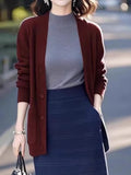 Dark Blue Sweater Knitted Cardigan Spring Women 2025 New Korean Soft Languid Languid Wind Unique Super-Good-Looking Top HZ1220