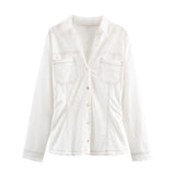 Autumn New Asymmetrical Elastic Repair Fashion Blouse 3644328 HZ1208