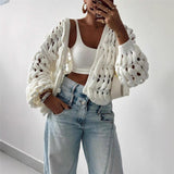 Autumn/Winter 2025 Knitted Cardigan With Loose Casual Sweater Strawberry Cherries With Coat Top HZ1208