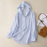 2025 New Hooded Sunscreen Long-Sleeved Air-Conditioned Shirt Jacket Thin Loose Leisure Beach Top Woman HZ1220