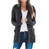 Autumn/Winter 2025 New Women's Casual Cardigan Jacket Solid Color Mah-Button Cardigan Sweater Women HZ1208