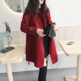 Small Hepburn Hair Coat Women Autumn And Winter 2025 Korean Version Of The New Thin Thick Black Coat HZ1220