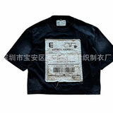 2025 Arts And Chinese Youth Cotton T Short Sleeve Korean Loose Harajuku INS Round-Neck Short Sleeve Shirt Pure Cotton T-Shirt HZ1208