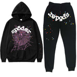 Men's And Women's Sp5der Spider Web Set 555555 Sportswear Sweater Jogging Pants HZ1208