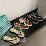 Fashion Flip-Flops Women Wear 2025 Summer Fashion Round Head Thick-Soled Casual Slippers With Skirt Temperament Women's Shoes HZ1220