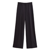 Autumn New Double-Sided Round Collar Blouse 3641859 Elastic Casual Trousers 3641860 HZ1208