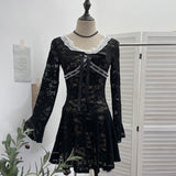 Net Yarn Printed Slanted Shoulder Sling Vest Retro Design Folding Temperament Short Blouse 8009 HZ1208