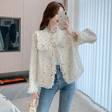 Color Wave Dot Small Fragrant Coat Trend Fashion Short-Term Jacket HZ1220