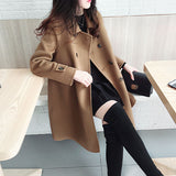Small Hepburn Hair Coat Women Autumn And Winter 2025 Korean Version Of The New Thin Thick Black Coat HZ1220