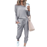 2025 Multi-Color New Women's Loose-Fitting Long-Sleeved Casual Suit HZ1220