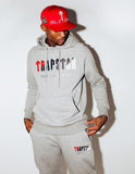 TRAPSTAR Letter Print Men's And Women's Multi-Color Warm Two Sets Of Loose Hoodie + Pants Jogging Set HZ1208
