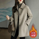 2025 Autumn And Winter New Women's Fashion Small Casual Slimming With High-End Feeling Cotton Wool Coat Tide HZ1220