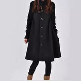 2025 Autumn And Winter New Korean Version Of The Large Size Of Women's Clothing In The Long Loose Caravan Cape Coat HZ1220