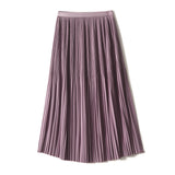 2025 New ϸϸϸϸϸ Art ñÞÖå Fairy Hundred Folded Skirt Silk Slippery Pendant Half Body Skirt HZ1220