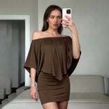 Temperament Holiday Style Irregular Lotus Leaf Side Open Skirt To Close The Belt In The Long Niche Sexy Half-Body Skirt HZ1220