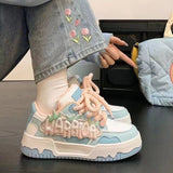 Dress Thick-Soled Shoes Women 2025 Autumn New Student Running Sneakers Dopamine Casual Shoes Women HZ1220