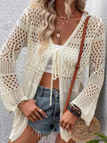 Ocean Sexy Knitted Hollow With Cardigan Bikini Beach Burqa Coat Women's Clothing HZ1208
