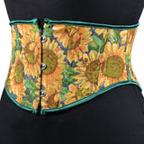 16Cm Short 3 Buckle New Oil Painting Monet Garden Belt Short Belt Outside The Fish Bone Support Strap Girded Waist HZ1208