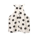 Summer New Wave Point Hanging Neck Blouse 1608052 Folding Shorts 1608042 HZ1208