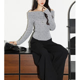 Low-Rise Thin Casual Pants Women Spring Suction Hot Pants Bag Hip Pants Leggings Black Pants HZ1208