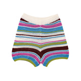 New ¹³±à POLO T-Shirt Blouse Striped Crochet Shorts Set For Spring HZ1208