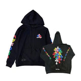 Cardigan Jersey Art Letter Street Hickolote Harajuku Y2k Black Zipper Hoodie Woman HZ1208