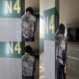 High Street Color Double Hat Design Letter Hooded Cardigan Autumn And Winter Loose Y2K Sweater Set HZ1208