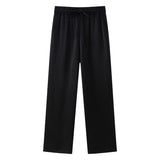 Street Wind Wrinkle Effect Double Buckle Blazer 4387127 Wrinkle Effect Pants 4387027 Set HZ1208