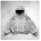 New Street Trendy TAPOUT Printed T-Shirt Fake Two-Piece Blouse Casual Hip-Hop Long-Sleeved T-Shirt HZ1208