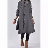 2025 Autumn And Winter New Korean Version Of The Large Size Of Women's Clothing In The Long Loose Caravan Cape Coat HZ1220