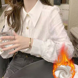 Cotton Shirt Women's Short Sleeves 2025 Summer New Korean Version Of The Collar Loose Thin Lazy Style Design Blouse Tide HZ1208