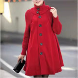 2025 Autumn And Winter New Korean Version Of The Large Size Of Women's Clothing In The Long Loose Caravan Cape Coat HZ1220