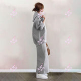 Spring And Autumn 2025 New Set Of Women's Hooded Zipper Jacket + Skirt Casual Two-Piece Set HZ1220