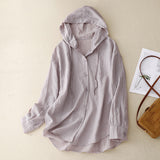 2025 New Hooded Sunscreen Long-Sleeved Air-Conditioned Shirt Jacket Thin Loose Leisure Beach Top Woman HZ1220