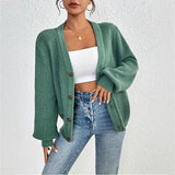 Street Loose Leopard-Print Letter Jahua Casual Hoodie Medium Long Women's Sweater Cardigan Woman HZ1208