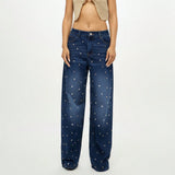 High Street Trend Pants High Street In Tide Brand Men And Women Loose Casual Straight Printing Pants 2025 HZ1208