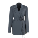 2025 New Small Sweet Autumn French Fashion Temperament Commuting Suit Jacket Top Sense HZ1220