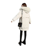 Oversized Wool Collar Cotton Coat Winter Coat Woman 2025 Fat Mm Korean Version Of The Student Thick Thin Long Ins Cotton Suit HZ1220
