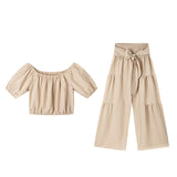 2025 New Women's Wide-Legged Trousers Commuting High-Waisted Solid-Colored Micro-Tape With Hanging Pants Casual Suit HZ1220