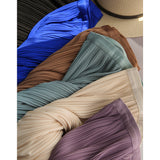 2025 New ϸϸϸϸϸ Art ñÞÖå Fairy Hundred Folded Skirt Silk Slippery Pendant Half Body Skirt HZ1220