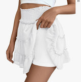 2025 Yoga Clothes 100 Folding Skirt Women High-Waist Sports Short Skirt Dry Outdoor Anti-Walking Tennis Skirt HZ1208