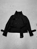Street Dark Wind Simple Tie Belt Belt To Collect The Belt Casual Trench Coat Hottie High-End Feel Jacket Jacket HZ1220