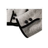 2025 Autumn And Winter Retro New Fashion Double Buckle Leisure Long Temperament Bump Color Small Collar Hairs Of The Coat Woman HZ1220