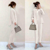 Good Quality Autumn 2025 New Commuter Top With Pocket-Round Cardigan + Suit Suit HZ1220