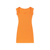 Spring And Summer 2025 New Women's Sexy Night Club Skirt Sleeveless Knitted Bag Sling Dress Woman HZ1220