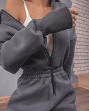 Hot 2025Ebay Hot Explosive Sports Casual Women's Hooded Jumpsuit Jumpsuit HZ1220