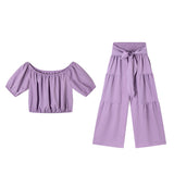 2025 New Women's Wide-Legged Trousers Commuting High-Waisted Solid-Colored Micro-Tape With Hanging Pants Casual Suit HZ1220