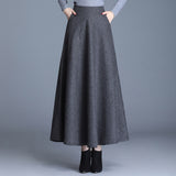 Hairy Dress Women's Autumn And Winter Big Skirt Mid-Length Skirt 2025 Autumn And Winter New Dress Showing Skinny Skirt HZ1220