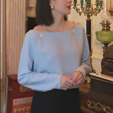 New Chinese Style Chinese Style Curry Fake Two Sweater Women 2025 Autumn And Winter New Super Good-Looking Design Knitted Top Woman HZ1208