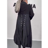 2025 Autumn And Winter Dress New Korean Version Of The Big-Size Fat MM Loose Popular Shirt Dress HZ1208